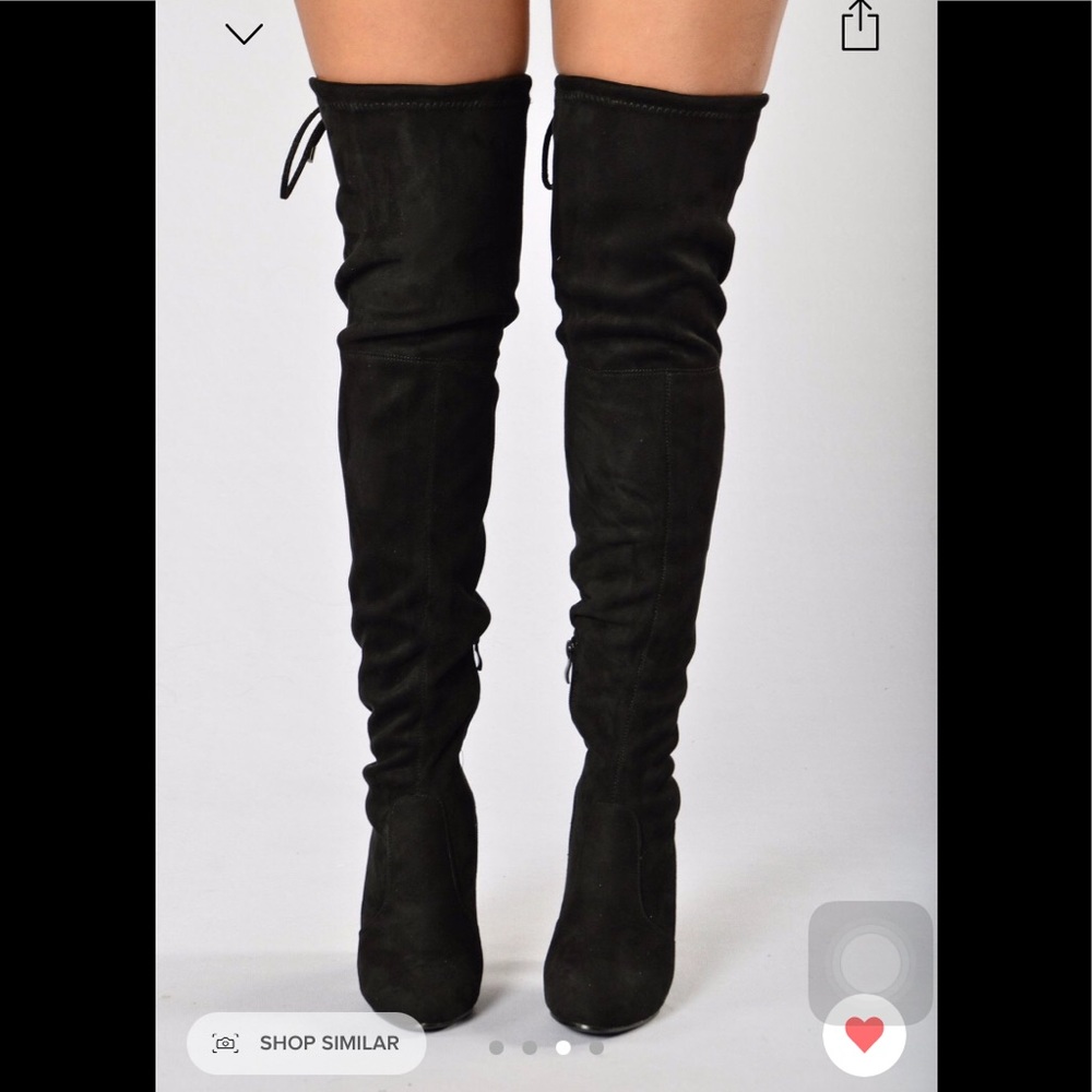 High Rise Boots - Black - Picture 4 of 4